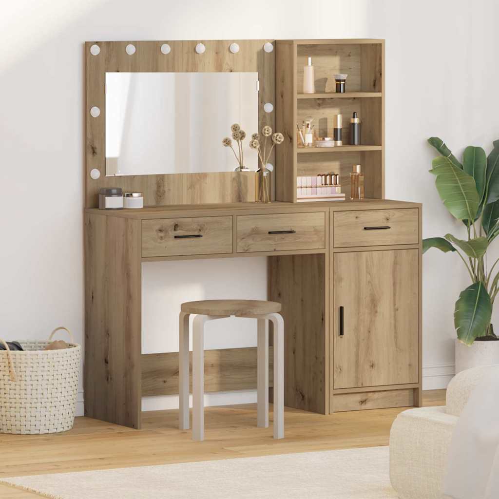 Dressing Table 2 Pcs 78.5 X 41 X 135 Cm Engineered Wood